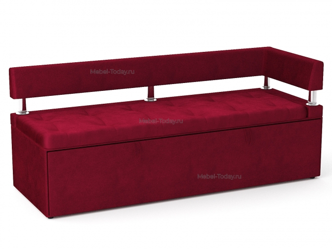 Офисный диван Дельф 160 угловой, механизм дельфин, обивка велюр