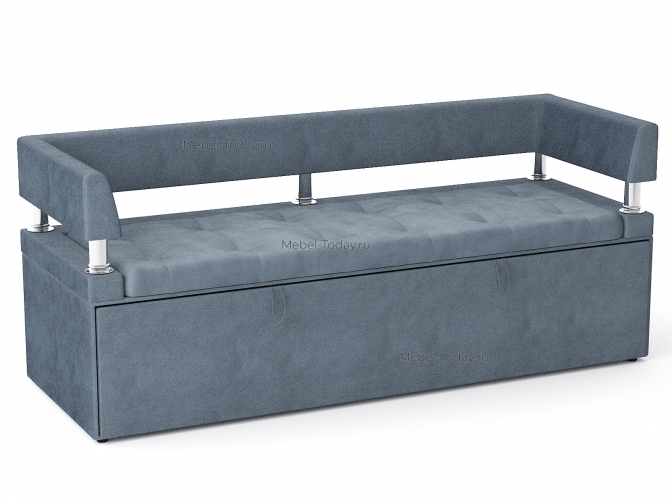 Офисный диван Дельф 160 с боковинками, механизм дельфин, обивка велюр