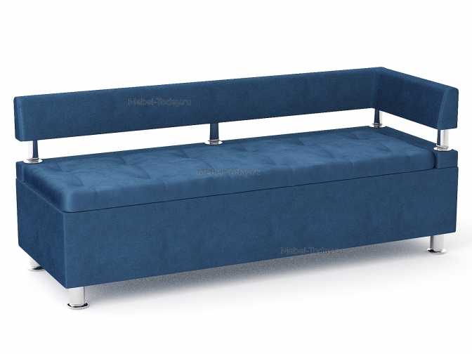 Офисный диван-лавка Парма 160 угловой – обивка велюр