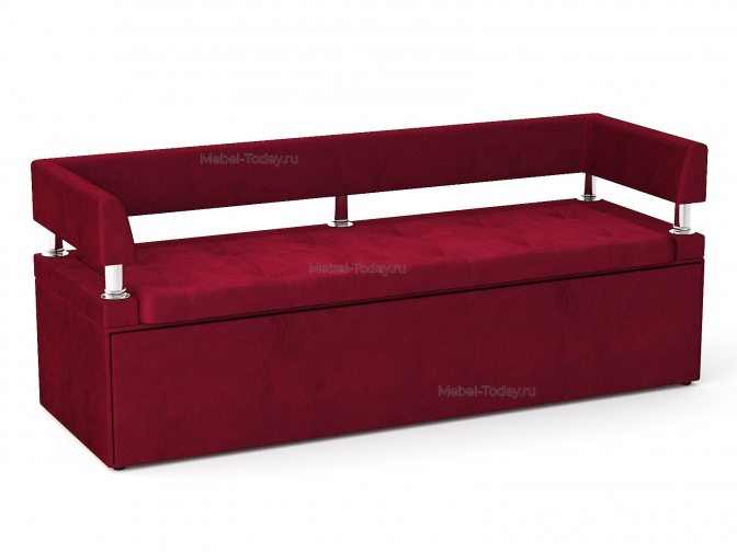 Офисный диван Дельф 170 с боковинками, механизм дельфин, обивка велюр