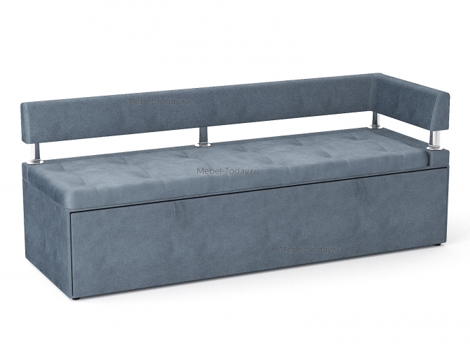 Офисный диван Дельф 170 угловой, механизм дельфин, обивка велюр