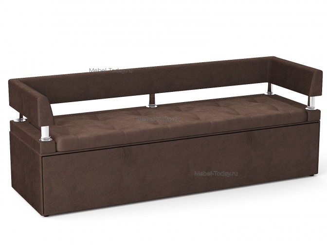 Офисный диван Дельф 180 с боковинками, механизм дельфин, обивка велюр