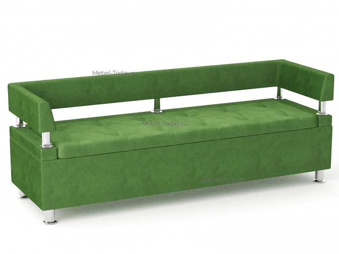 Офисный диван-лавка Парма 180 с боковинами – обивка велюр