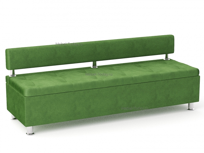 Офисный диван-лавка Парма 180 без боковин – обивка велюр
