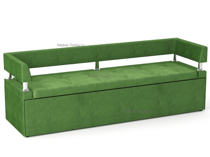 Офисный диван Дельф 190 с боковинками, механизм дельфин, обивка велюр