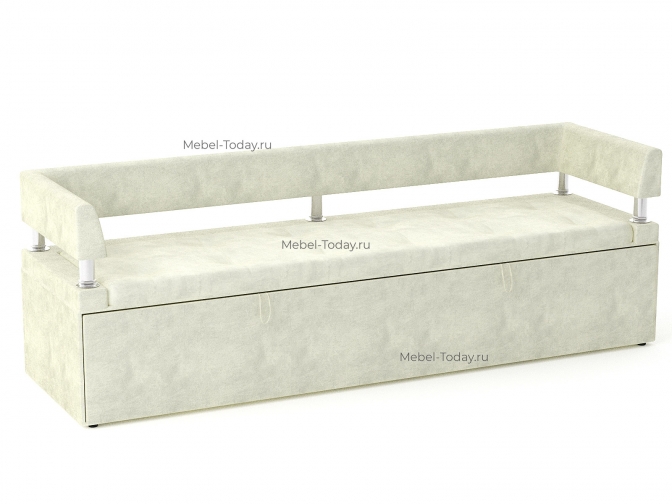 Офисный диван Дельф 200 с боковинками, механизм дельфин, обивка велюр