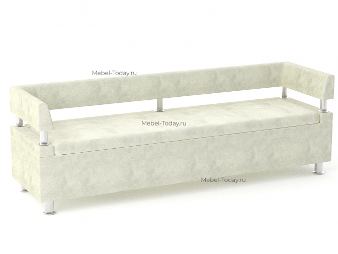 Офисный диван-лавка Парма 200 с боковинами – обивка велюр