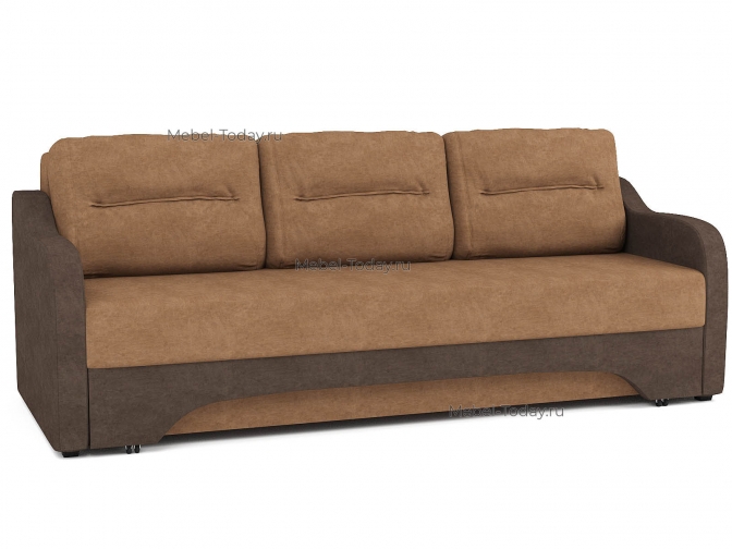 Диван еврокнижка Наташа 140 с мягкими подлокотниками Эконом со спальным местом 140*195