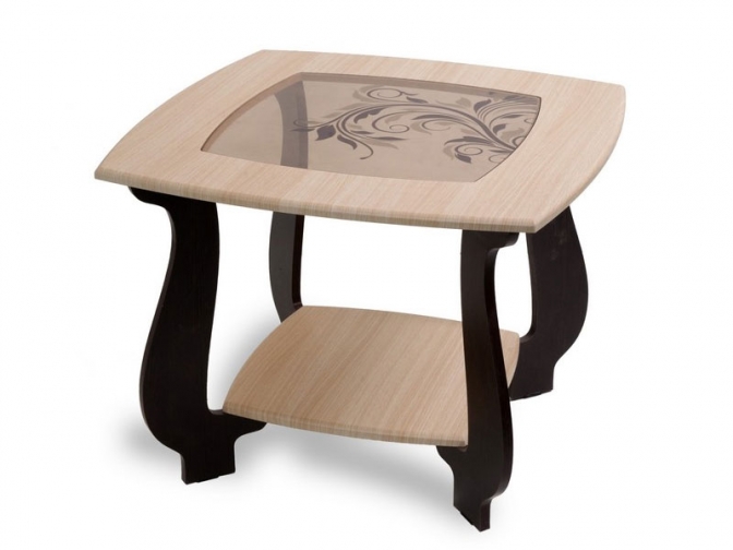 Стол журнальный СЖ-22Р (с рисунком на стекле)